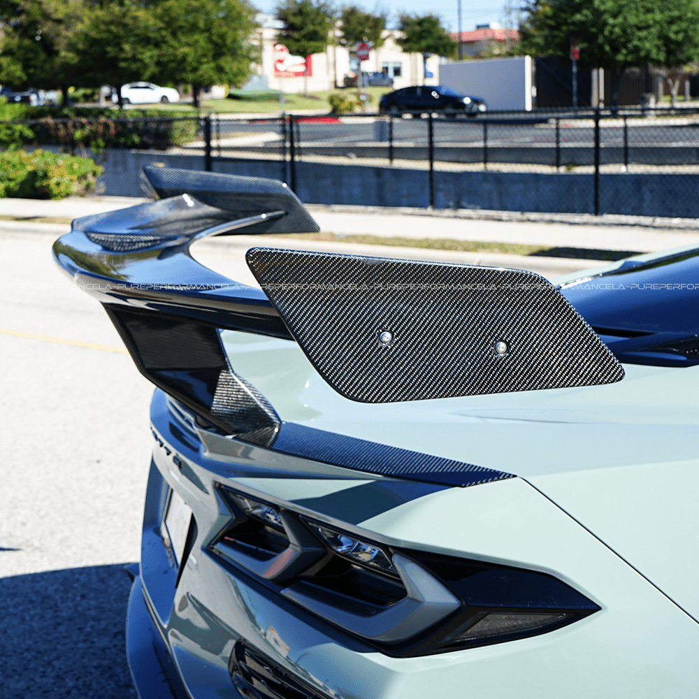 Pure Performance Carbon ZR1 Style High Wing for C8 Corvette Z06 / Z07