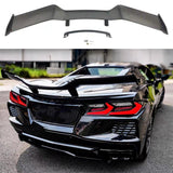 Pure Perf High Wing Carbon Fiber Z06 Style for C8 Corvette Base / Z51 - Gem Motorsports