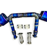 Pure Performance Titanium Exhaust for C8 Corvette Base / Z51 /OEM VALVES