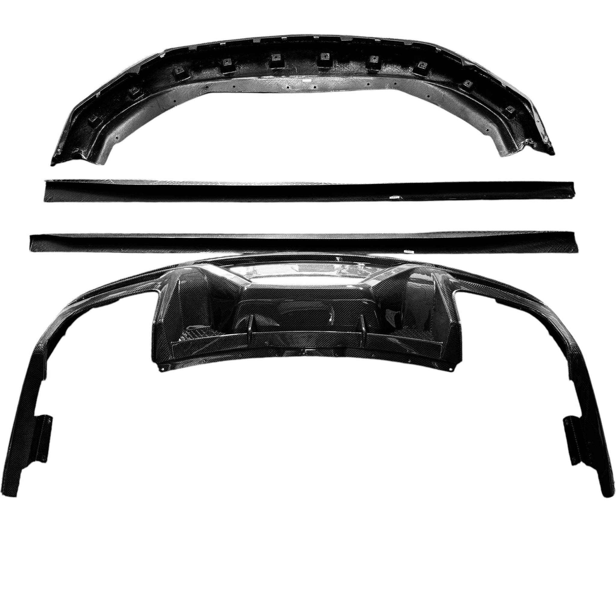 Pure Performance Carbon Fiber Package Side Skirts | Lip | Diffuser for Mustang GT / Dark horse S650 - Pure Performance