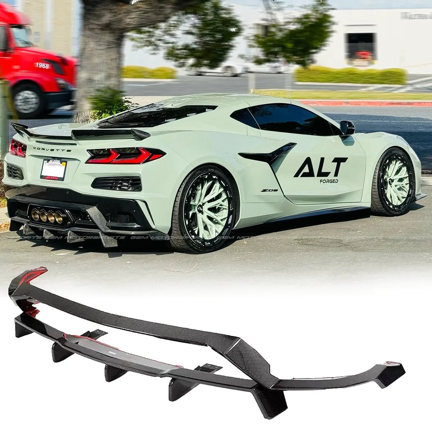 Pure Performance Carbon Duo Diffuser for C8 Corvette Z06 / Z07 - Pure Performance