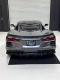 Pure Perf Carbon Fiber Aero Rear Diffuser w/Splitter for C8 Corvette Base / Z51 - Pure Performance