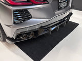 Pure Perf Carbon Fiber Aero Rear Diffuser w/Splitter for C8 Corvette Base / Z51 - Pure Performance