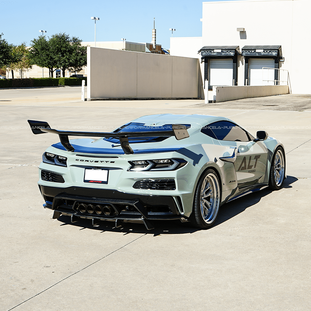 Pure Performance Carbon ZR1 Style High Wing for C8 Corvette Z06 / Z07 - Pure Performance