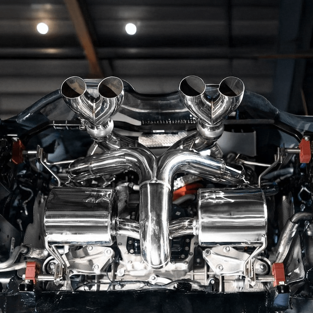 Pure Performance Titanium Exhaust w/Duo Mufflers for Lamborghini Revuelto - Pure Performance